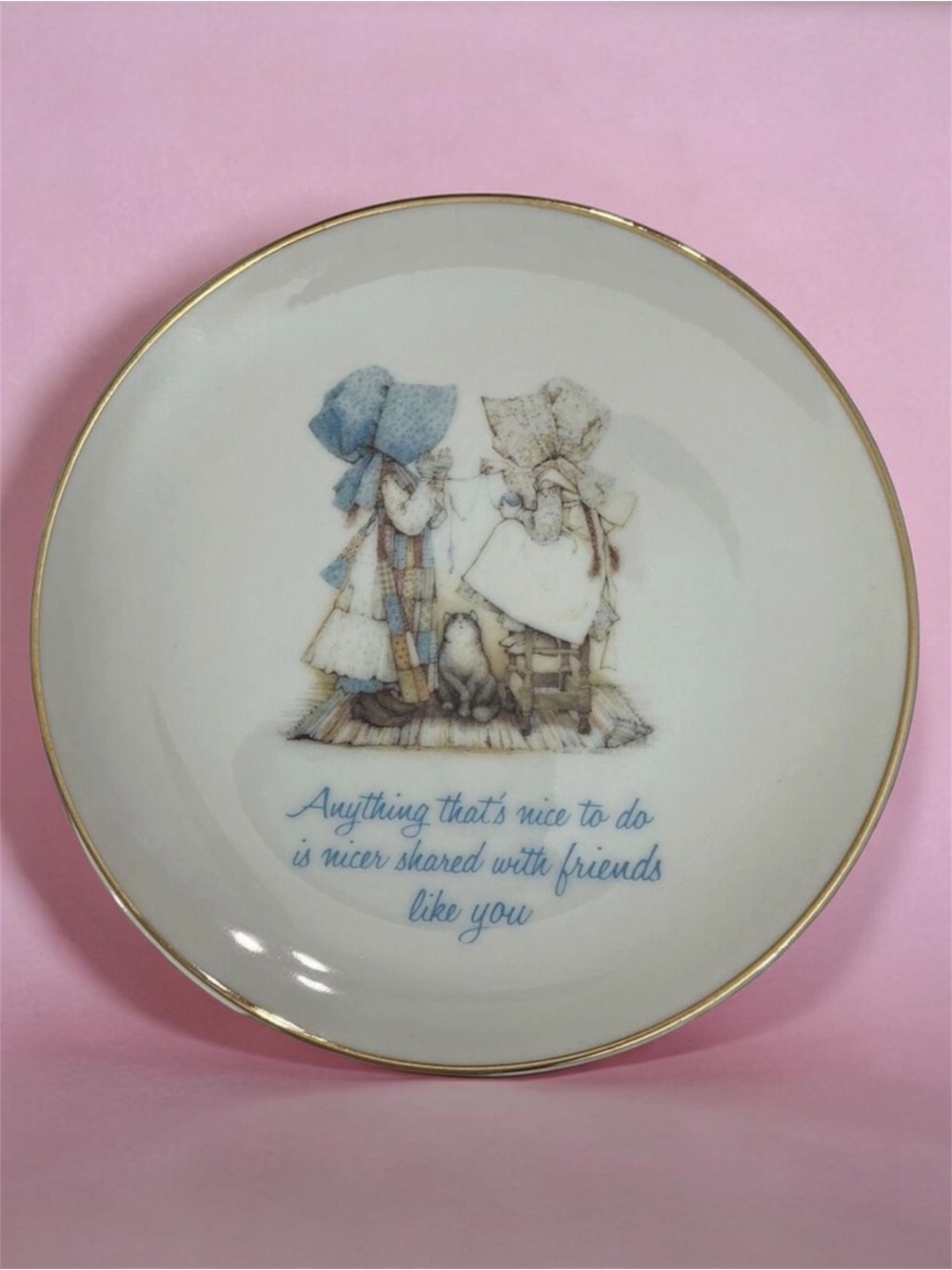 Holly Hobbie Lasting Memories Genuine Porcelain Collective Decorative Plate